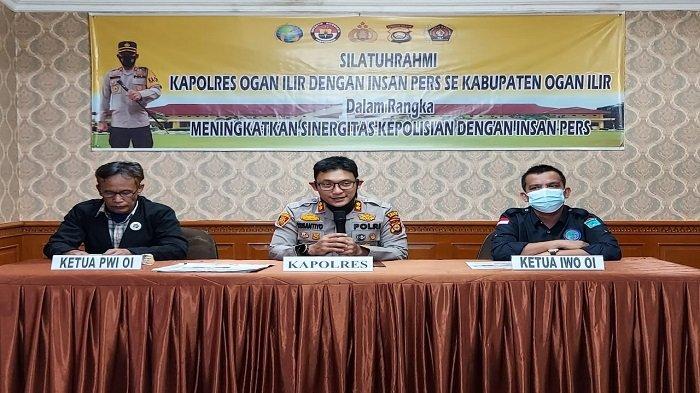 Perkuat Sinergitas, Kapolres Ogan Ilir Jalin Silaturahmi dengan Insan Pers