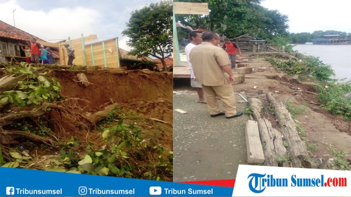 Sungai Lematang Meluap, 4 Rumah Warga di PALI Ini Nyaris Ambruk