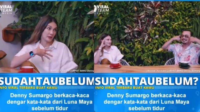 Denny Sumargo Sampai Teteskan Air Mata Dengar Kebiasaan Luna Maya Sebelum Tidur, Peluk Diri Sendiri