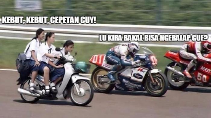 Kumpulan Meme Balap Liar yang Bikin Ngakak