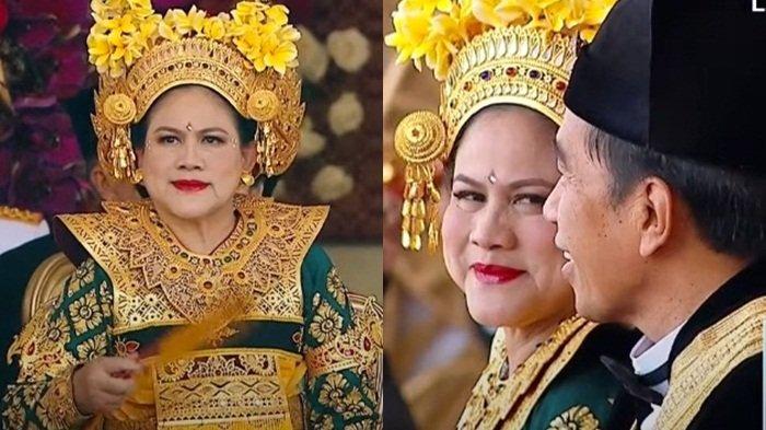 Penampilan Iriana Jokowi Saat Upacara HUT ke-78 RI di Istana Negara, Pakai Baju Adat Bali