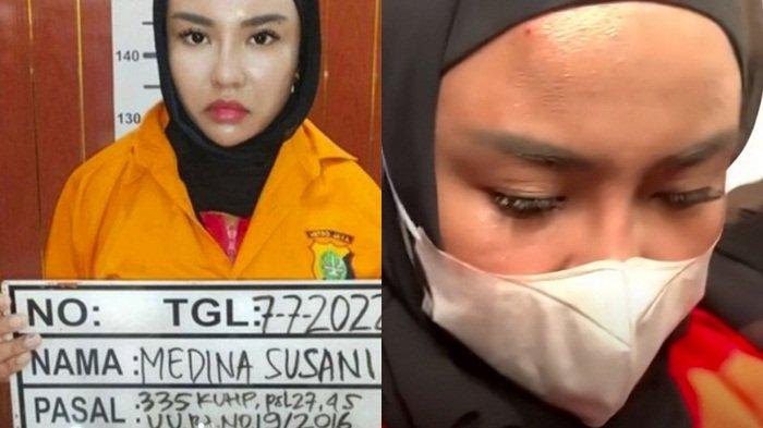 Tertunduk Lesu, Inilah Penampilan Medina Zein Usai Ditetapkan Tersangka, Terancam 6 Tahun Penjara