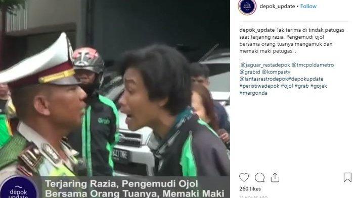 Pengemudi Ojek Online Telepon Ibunya Saat Tak Diterima Ditilang, Polisi pun Kena Marah Sang Ibu