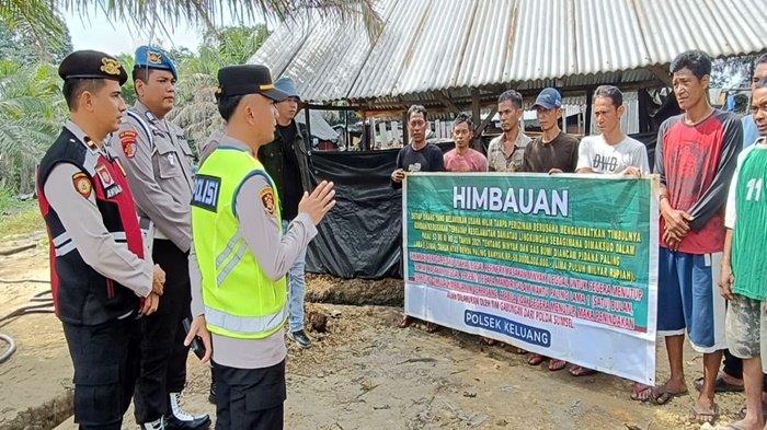 Polsek Keluang Muba Beri Waktu 2 Minggu Untuk Warga Bongkar Praktek Illegal Refenery dan Driling