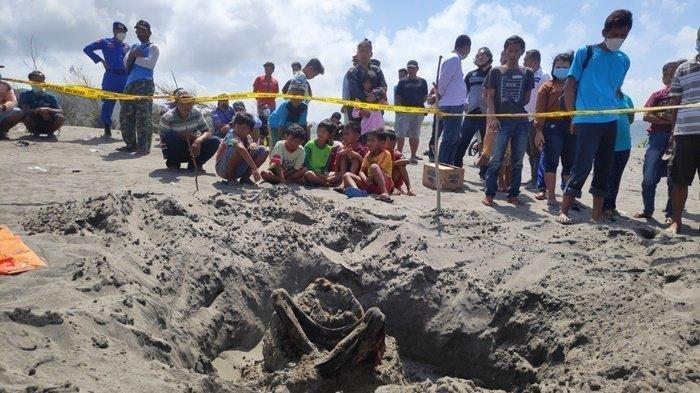 Diduga Lakukan Ritual Sebelum Tewas, Kerangka Manusia Ditemukan dalam Posisi Bersila di Parangkusumo