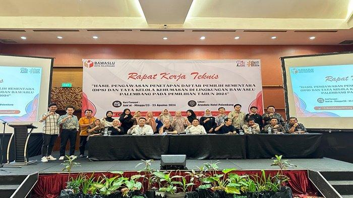 Gelar Rapat Kerja Teknis, Ketua Bawaslu Palembang Minta Jajara Tingkatkan Kinerja Pengawasan