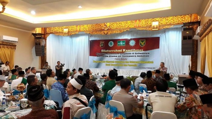 Ulama se- Sumsel Silaturahmi Bersama Kapolda