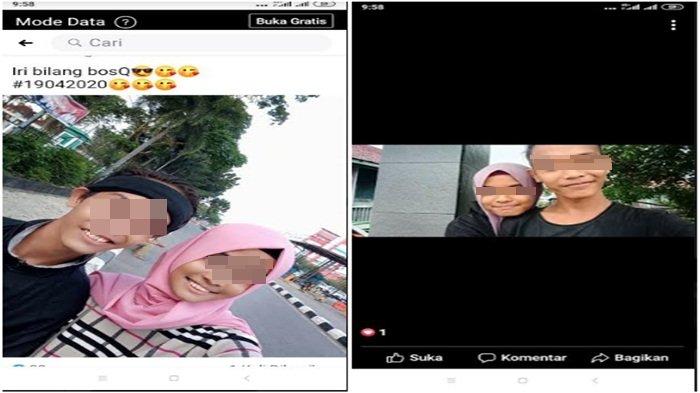 Foto semasa hidup, remaja putri berusia 17 tahun yang dididuga terjun ke Sungai Musi bersama kekasihnya.