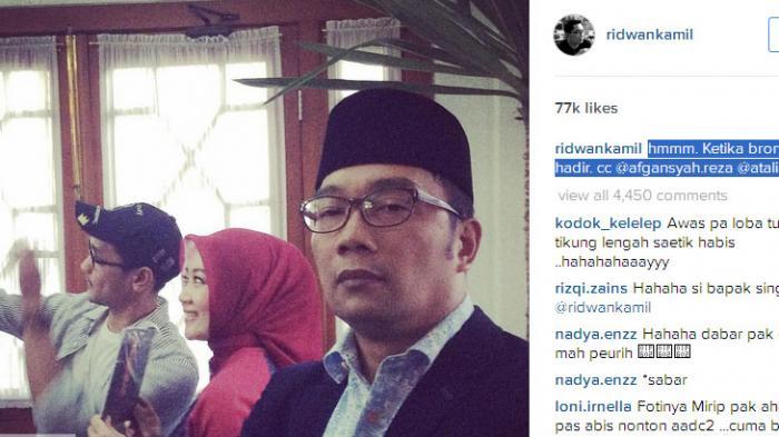 Sang Istri Asyik Foto Bareng Afgan, Ridwan Kamil: Hmm, Ketika Brondong Hadir