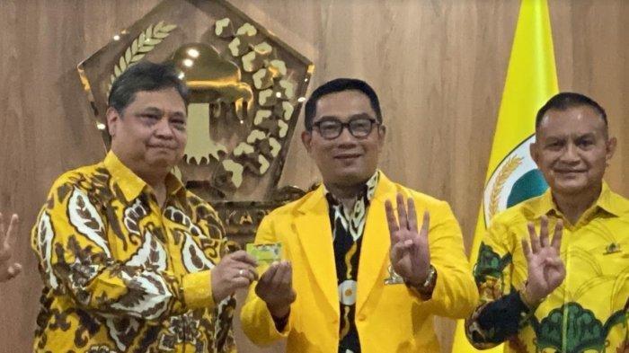 Ridwan Kamil Resmi Gabung Golkar, Optimis Bisa Gaet Banyak Anak Muda Ikut Bergabung