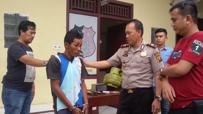 Saiman Babak Belur Dihajar Warga yang Memerkogi Aksinya Mencuri Rumah warga Indrayala Utara