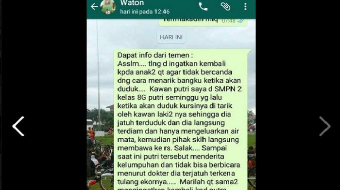 Iseng Menarik Kursi Teman Saat Akan Duduk, ini yang Dialami Temannya