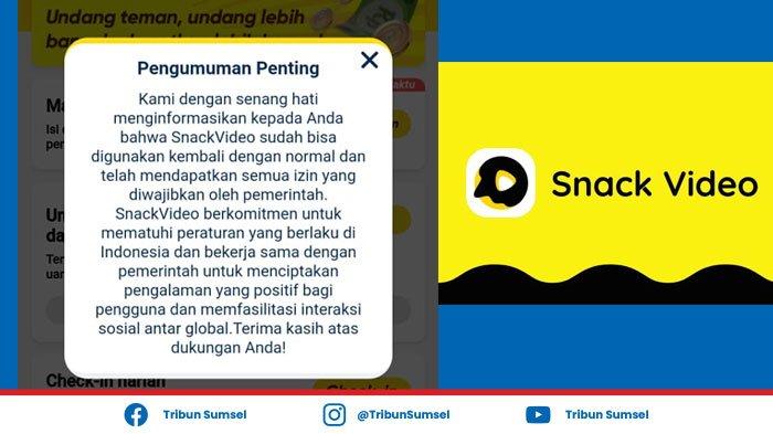 Uang di Snack Video Sudah Bisa Ditarik, Ini Kode Undangan Snack Video Dapatkan Uang Jutaan Rupiah