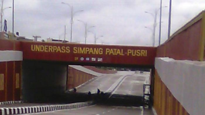 Underpass Simpang Patal Tetap Kering Walau Diterpa Hujan Deras