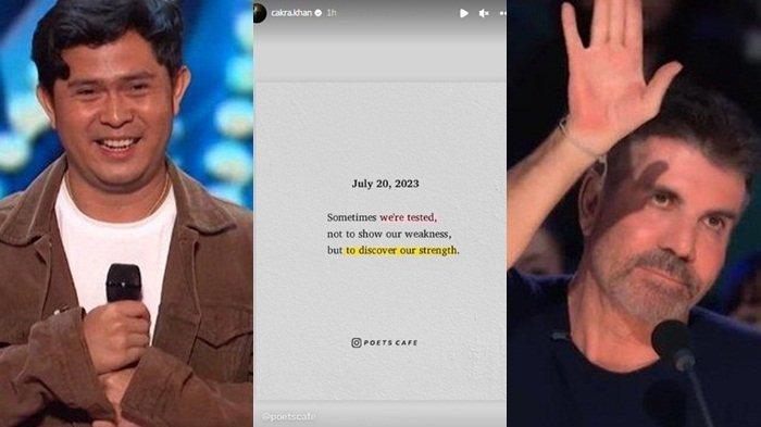 Respon Cakra Khan Video Diminta Simon Cowell Setop Nyanyi di AGT 2023 Viral, Singgung Soal Kekuatan