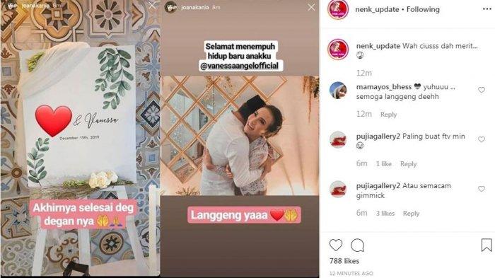 Pernikahan Vanessa Angel. 