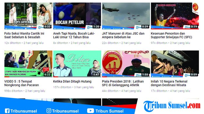 Inilah Kumpulan Video-video Unik, Menarik, dan Terkini yang Terjadi di Sumsel dan Nasional
