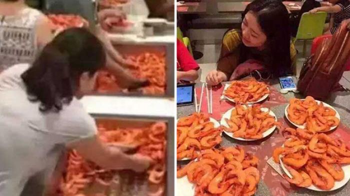 Astaga, Rakusnya Wisatawan ini Saat Makan Secara Prasmanan, Ada yang Pakai 'Sekop'