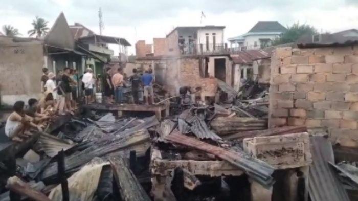16 Rumah Terbakar di Gandus Palembang, Warga Butuh Bantuan Material Untuk Bangun Rumah Lagi
