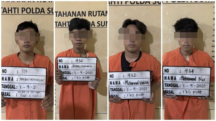 9 Pemuda Jadi Tersangka Bakar Mobil dan Pos Polisi di Palembang, 54 Orang Lainnya Dipulangkan