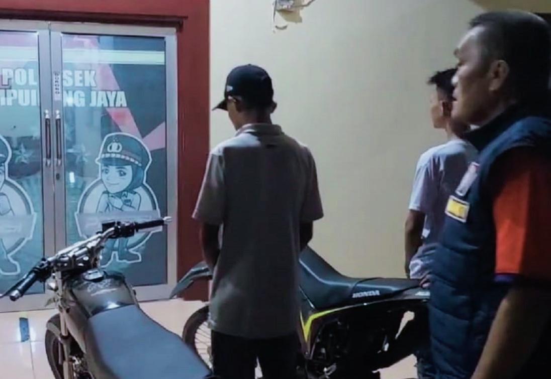 Gagalkan Balap Liar di Jalintim, Tiga Motor Knalpot Brong Diamankan ke Polsek Lempuing Jaya OKI