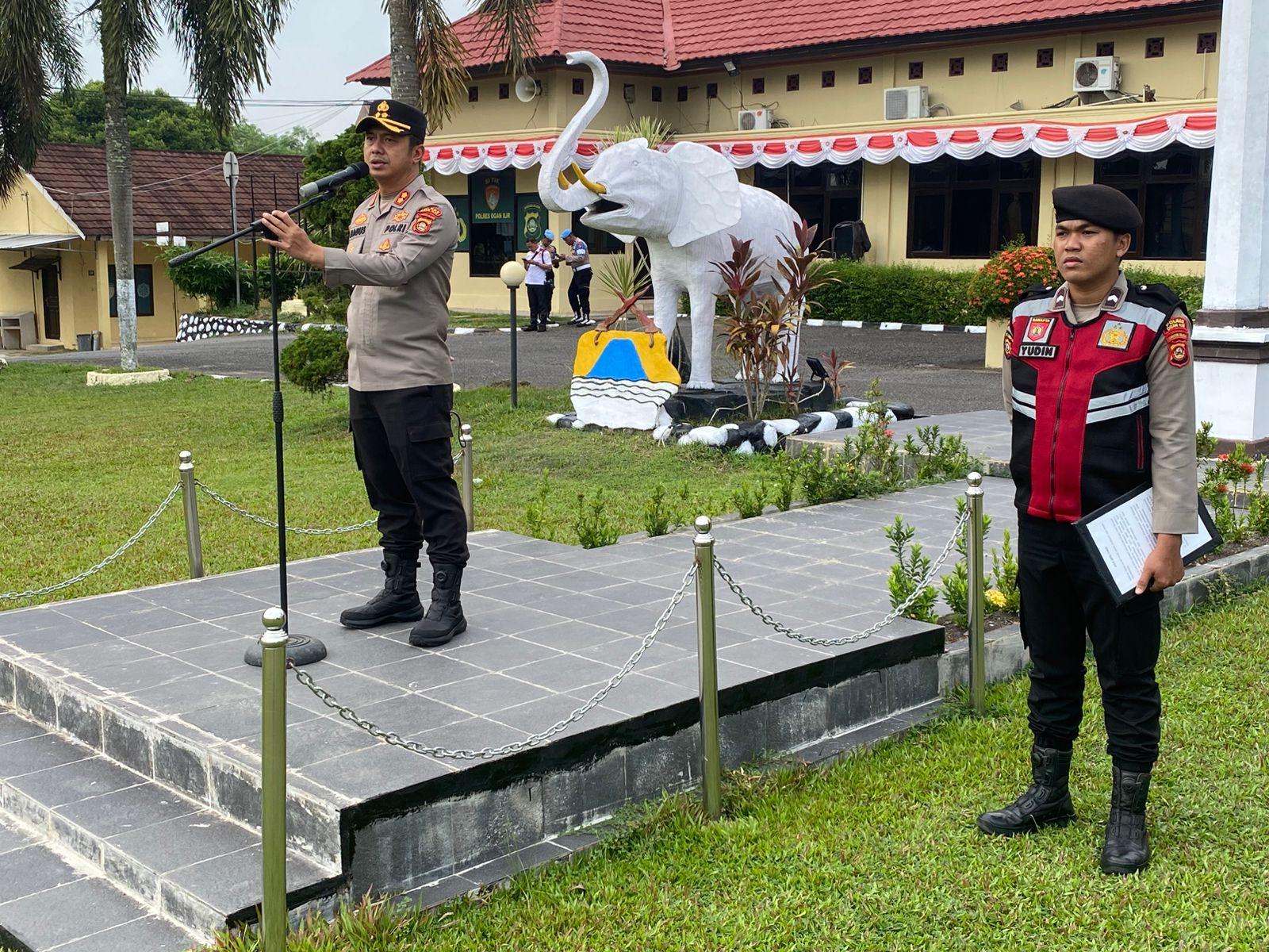 Kapolres Ogan Ilir Pimpin Apel Siaga Personel, Antisipasi Gejolak Kamtibmas di Masyarakat