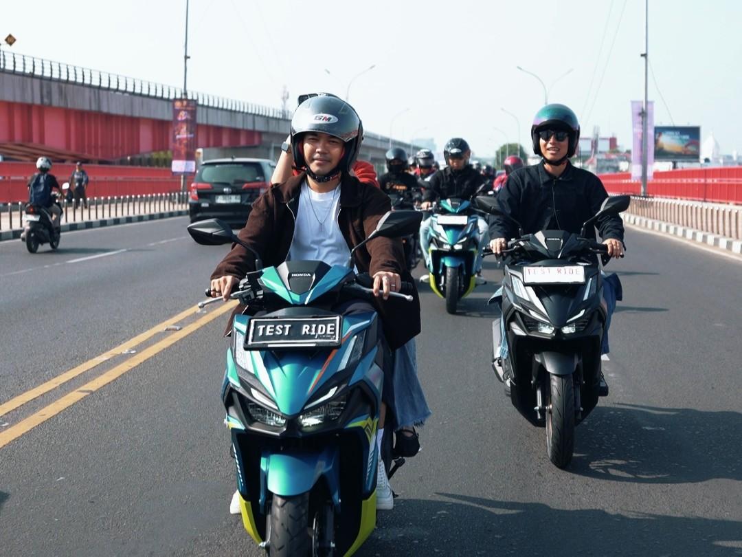 Semarak Vario 160 Evo-Nation di Palembang, City Rolling hingga Aksi Sosial Jadi Sorotan - Tribunsumsel.com