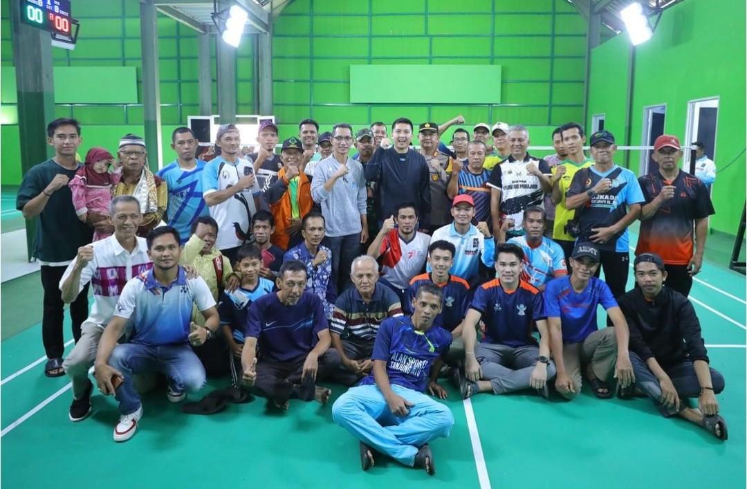 Masyarakat Tanjung Batu Apresiasi Pembangunan Gor Usang Sungging oleh Pemkab Ogan Ilir