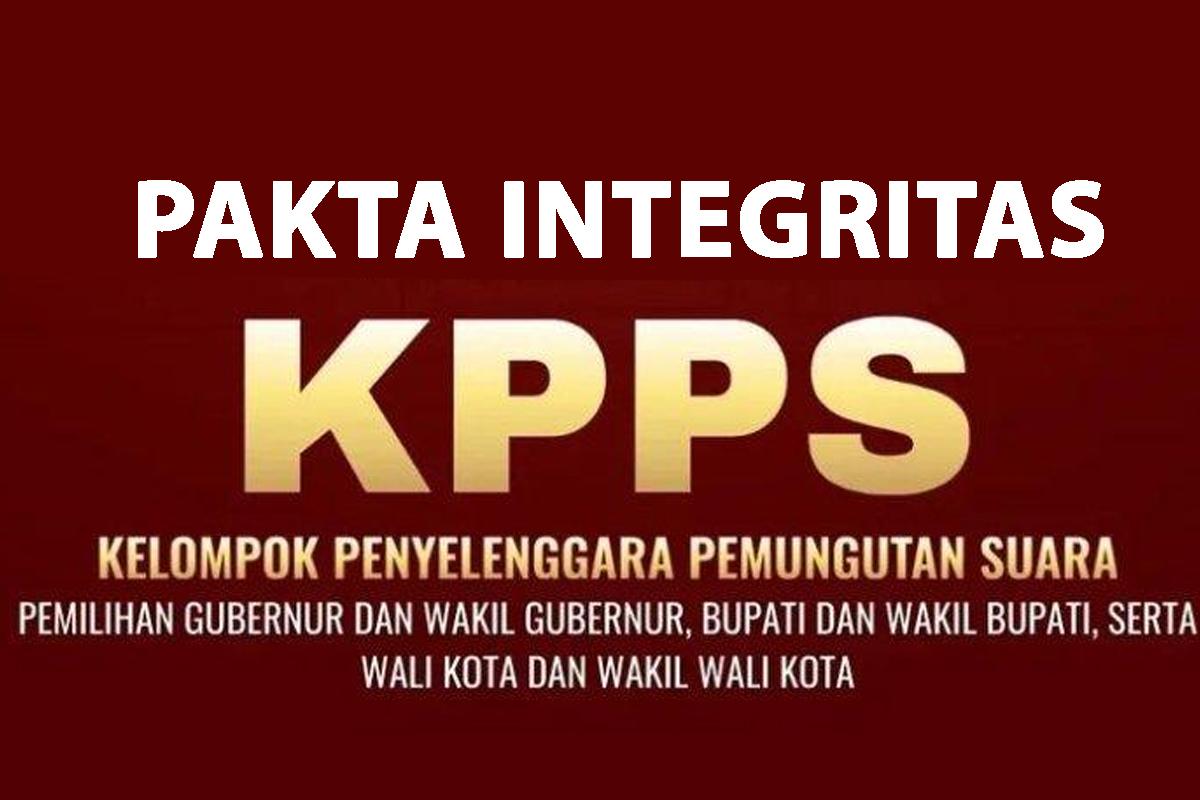 Contoh Pakta Integritas KPPS Pilkada 2024 Lengkap dengan Link Download Docs