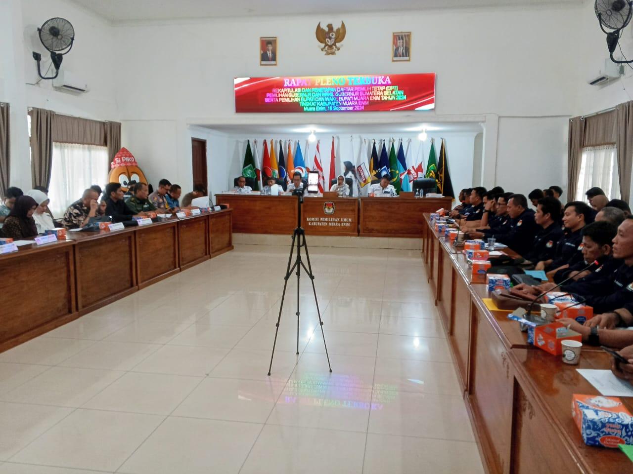 DPT Pilkada 2024 di Muara Enim Sebanyak 460.845 Jiwa, Naik Signifikan Dibanding DPS Sebelumnya