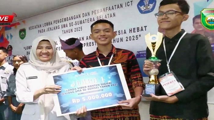 Avredho & Galang, Dua Pelajar SMAN 1 Muaradua Raih Juara 1 Lomba Video Konten Digital Tingkat Sumsel
