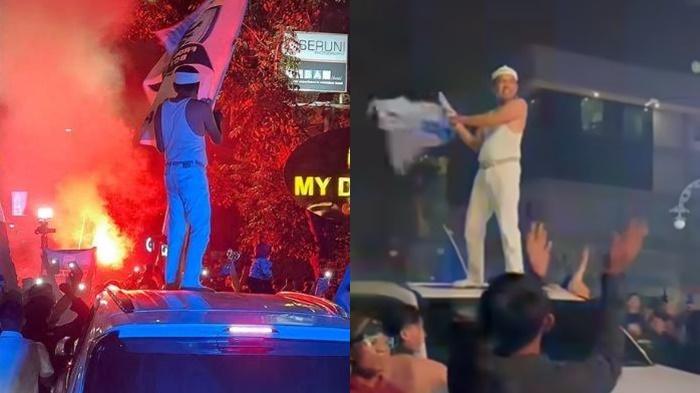 Momen Dedi Mulyadi Rayakan Kemenangan Persib Bandung Juara Liga 1, Buka Baju hingga Naik Atas Mobil