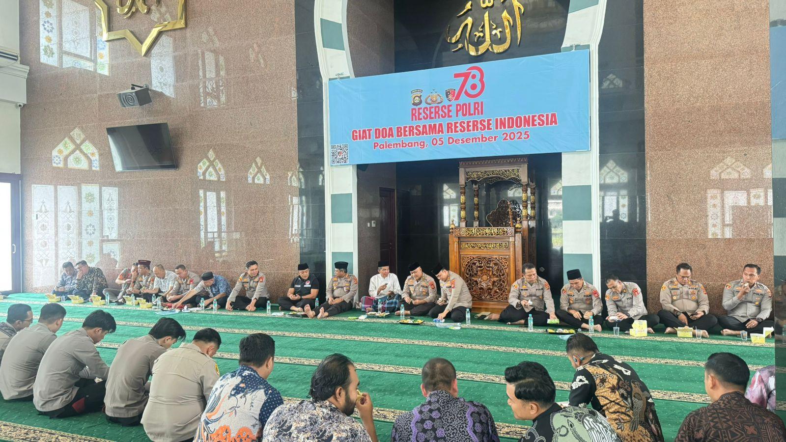 Peringati HUT ke-78 Reserse Polri, Jajaran Reserse Polda Sumsel Gelar Doa Bersama dan Bakti Sosial