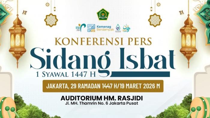 Hasil Sidang Isbat Pemerintah Malam Ini Diumumkan Pukul 19.25 WIB, Akses Link Streaming di Sini