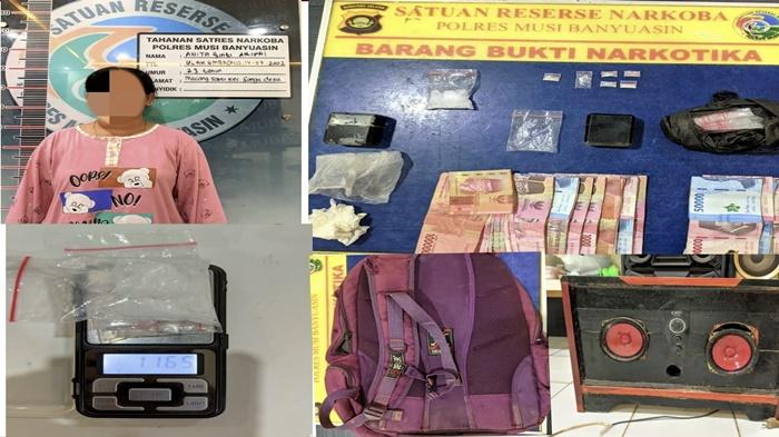 Pasutri di Muba Jadi Pengedar Narkoba, Istri Ditangkap Polisi, Suami Buron