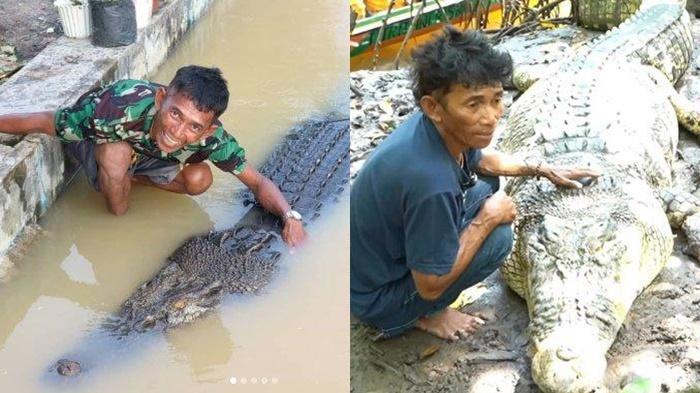 Sosok Pak Ambo Bersahabat Dengan Buaya Riska, Tak Ikhlas Berpisah Gegara Difitnah Terkam Warga