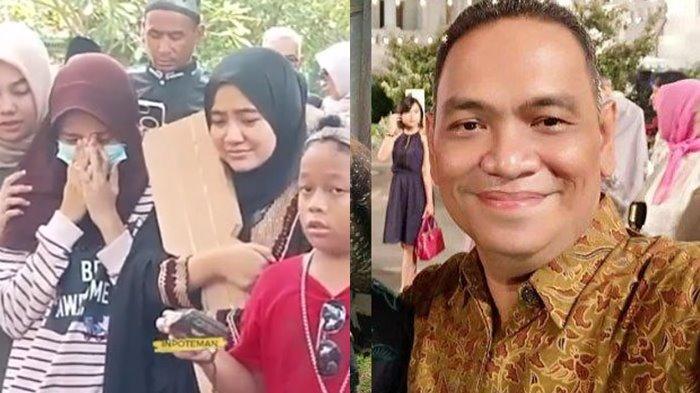 Isak Tangis Anak Sopyan Dado Pemain Sinetron TOP di Pemakaman, Peluk Nisan Sang Ayah