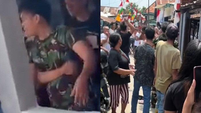 4 Fakta Viral TNI Ngamuk Bawa Parang saat Lomba 17 Agustus, Tendang Speaker dan Ribut dengan Warga