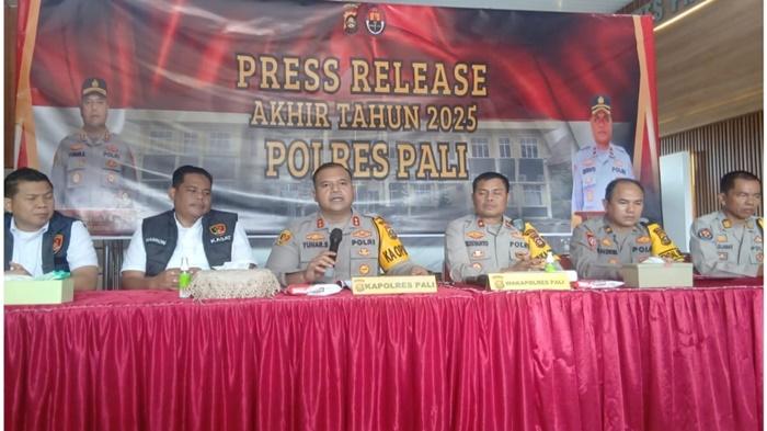 Kapolres PALI : Sepanjang Tahun 2025  Terjadi Penurunan Tindak Pidana Sebesar 37 Persen