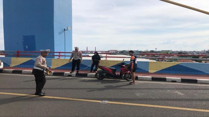 Kecelakaan Maut di Jembatan Musi 4 Palembang, Pelajar SMA Tewas Tabrakan dengan Pikap, Dipicu Nyalip