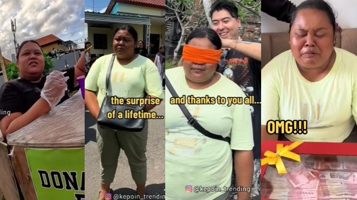 Viral Wanita Penjual Donat Diberi Rumah oleh Bule Gegara Dulu Kasih Donat Gratis, Langsung Nangis