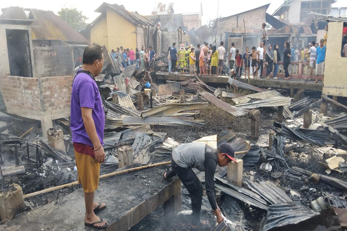 19 Rumah Terbakar Dalam Peristiwa Kebakaran di Gandus, 4 Rumah Terdampak