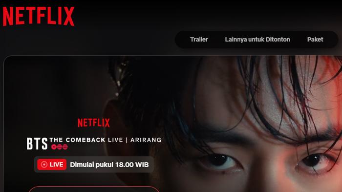 Link Nonton Konser BTS THE COMEBACK LIVE 'ARIRANG' di Netflix Hari Ini, Ini Tata Caranya