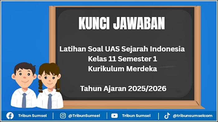 Latihan Soal UAS Sejarah Indonesia Kelas 11 Semester 1 dan Kunci Jawaban, Kurikulum Merdeka 2025