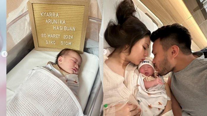 Potret Cantik Baby Kyarra Arunika Hasibuan, Anak Pertama Jessica Mila dan Yakup Hasibuan Baru Lahir