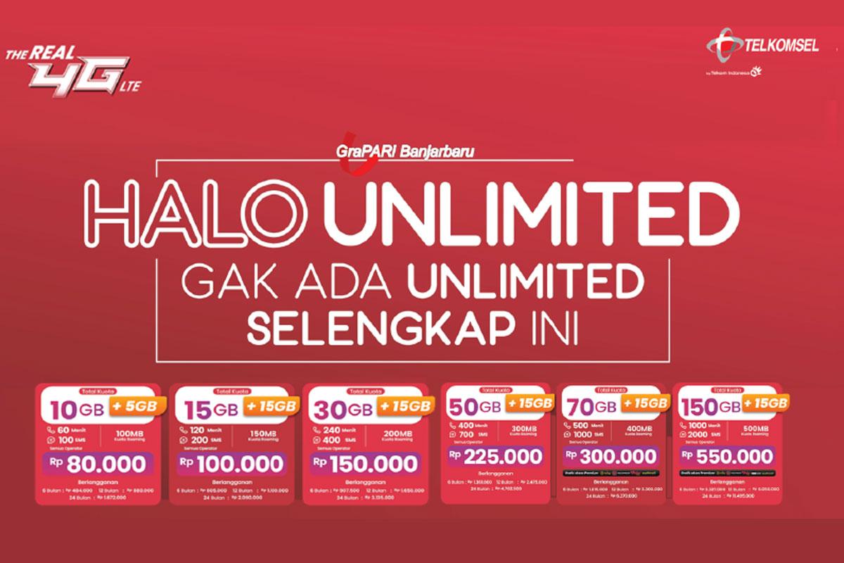 Paket Internet Telkomsel Unlimited Halo, InternetMax dan Paket Ekstra Kuota Bulan Juli 2024