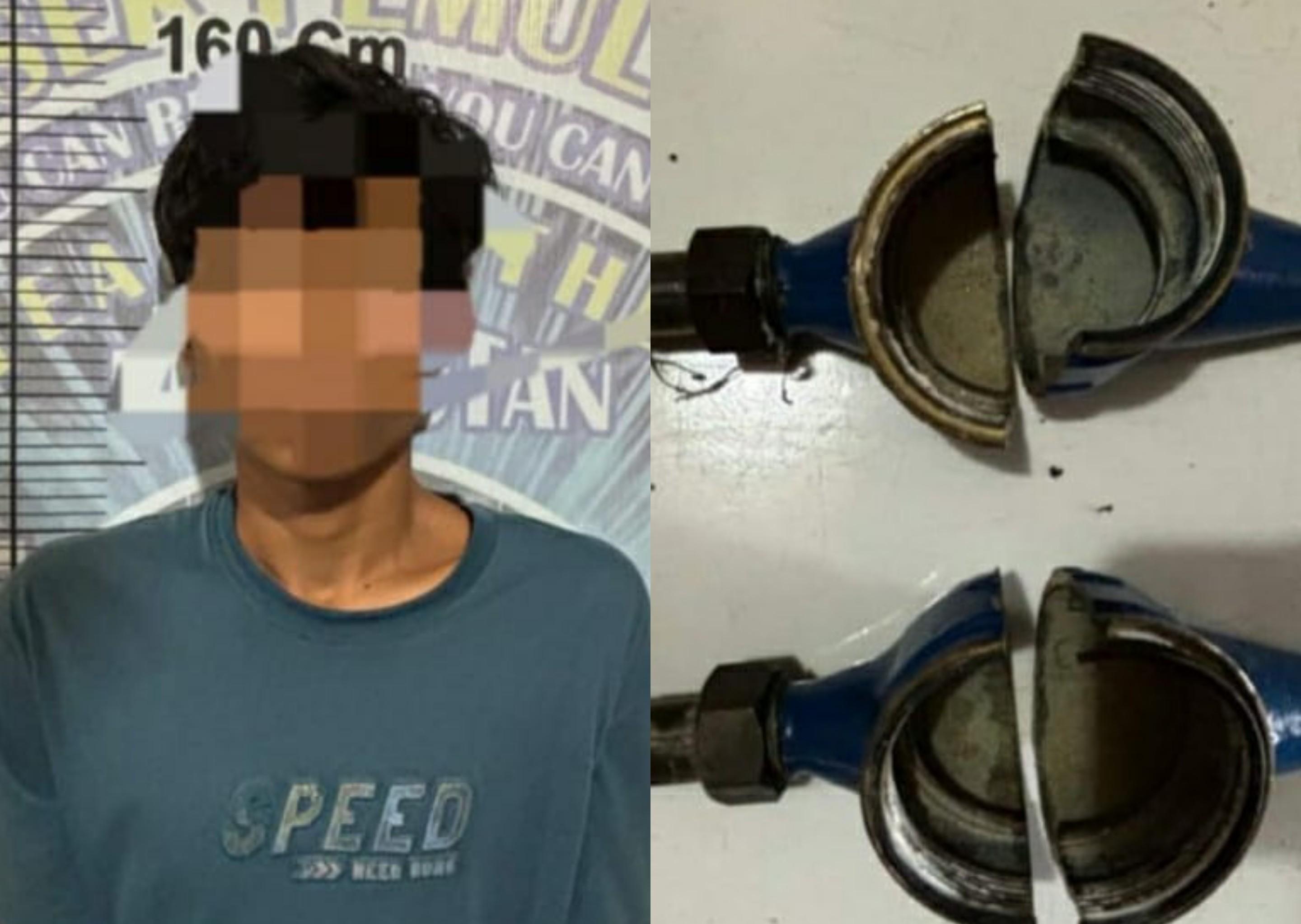Alasan Pemuda di Pemulutan Ogan Ilir Curi Meteran Air Milik Warga, Ngaku untuk Koleksi