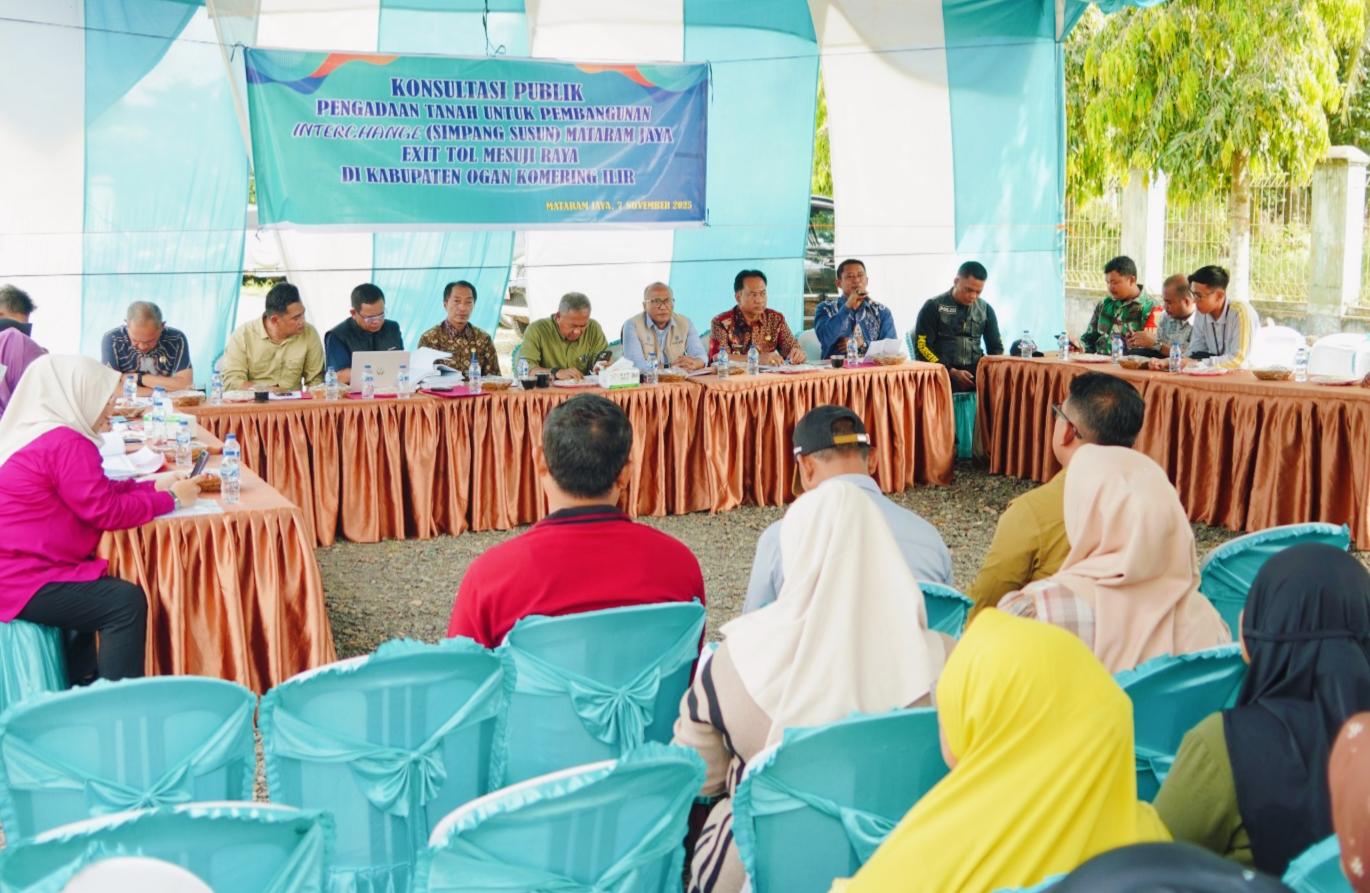 Pemkab OKI Segera Terbitkan Penlok Exit Tol Mataram Jaya Seluas 16 Hektare, Jamin Ganti Rugi