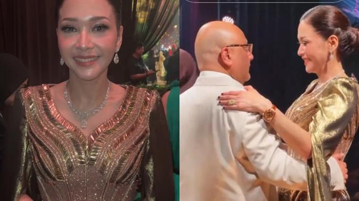 Dipuji Mirip Lisa BLACKPINK, Maia Estianty Tampil Memukau Pakai Satu Set Berlian di Resepsi El-Syifa
