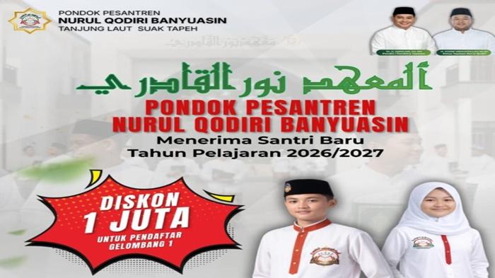 Ponpes Nurul Qodiri Banyuasin Mulai Buka Pendaftaran Santri, Gratiskan Biaya Bagi Warga Tak Mampu